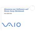 SONY PCG-GRX316G VAIO Software Manual