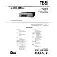 SONY TCS1 Service Manual