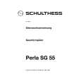 SCHULTHESS PERLASG55 Owner's Manual