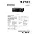 SONY TA-AV631X Service Manual