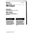 SONY XS-L5MK2 Owner's Manual
