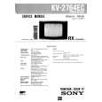 SONY KV2764ECT Service Manual