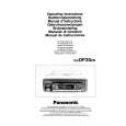 PANASONIC CQDP30EN Owner's Manual