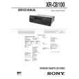 SONY XRC6100 Service Manual
