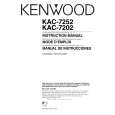 KENWOOD KAC7202 Owner's Manual