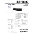 SONY RCDW500C Service Manual