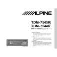 ALPINE TDM7545R Owner's Manual