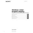 SONY GDM-200PST Owner's Manual