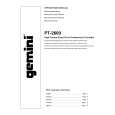 GEMINI PT-2600 Owner's Manual