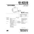 SONY KVH2511D Service Manual