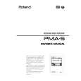 ROLAND PMA-5 Owner's Manual