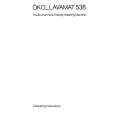 AEG Lavamat 538 Owner's Manual