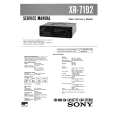 SONY XR7192 Service Manual