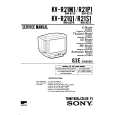 SONY KVR21M1 Service Manual