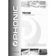 PHONIC T8100 Owner's Manual