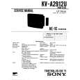 SONY KVA2912U Service Manual