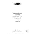 ZANUSSI ZRD27JCS Owner's Manual