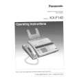 PANASONIC KXF140 Owner's Manual