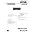 SONY XRT200 Service Manual