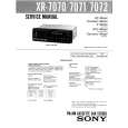 SONY XR7070 Service Manual