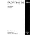 AEG FAV645WFP Owner's Manual