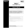 ROLAND PM-3 Owner's Manual