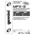 GEMINI MPX-3 Owner's Manual