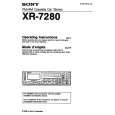 SONY XR-7280 Owner's Manual