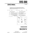 SONY XRS880 Service Manual