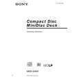 SONY MXDD400 Owner's Manual