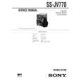 SONY SSJV770 Service Manual