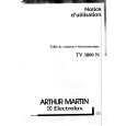 ARTHUR MARTIN ELECTROLUX TV3800N Owner's Manual