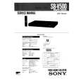 SONY SBV500 Service Manual