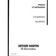ARTHUR MARTIN ELECTROLUX AU8293C Owner's Manual