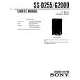 SONY SS-G2000 Service Manual