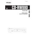 TEAC CD-RW880 Owner's Manual