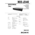 SONY MDSJE440 Service Manual
