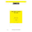 ZANUSSI ZAN TD 4110 F Owner's Manual