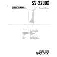 SONY SS-220DX Service Manual