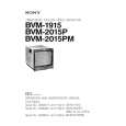 SONY BVM-2015P Service Manual
