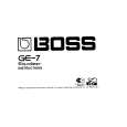 BOSS GE-7 Owner's Manual