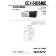 SONY CDX646X Service Manual