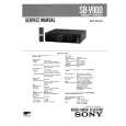SONY SBV900 Service Manual
