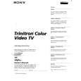 SONY KV-13VM30 Owner's Manual