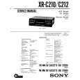 SONY XR-C212 Service Manual