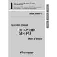 PIONEER DEH-P3300 Owner's Manual