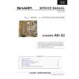 SHARP AK-53 CHASSIS Service Manual