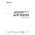 ROLAND AR-1000 Owner's Manual