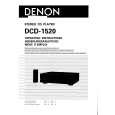 DENON DCD1520 Owner's Manual