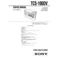 SONY TCS-100DV Owner's Manual